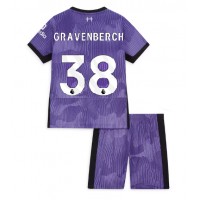 Otroški Nogometni dresi Liverpool Ryan Gravenberch #38 Tretji 2023-24 Kratek Rokav (+ Kratke hlače)